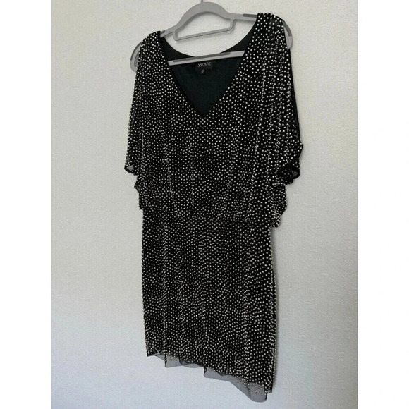 Xscape Womens Mirror Ball Sequined Evening Cocktail And Party Dress Gown Size 6 - Picture 9 of 10